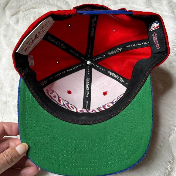 Mitchell & Ness LA Clippers Embroidered Snapback Wool Mix Baseball Hat Adult OS - Picture 7 of 12